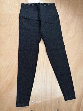 Spiritual Gangster Black Sparkle High-Rise Leggings